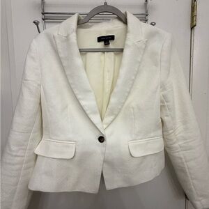 Ann Taylor Women's White/Cream Blazer Jacket